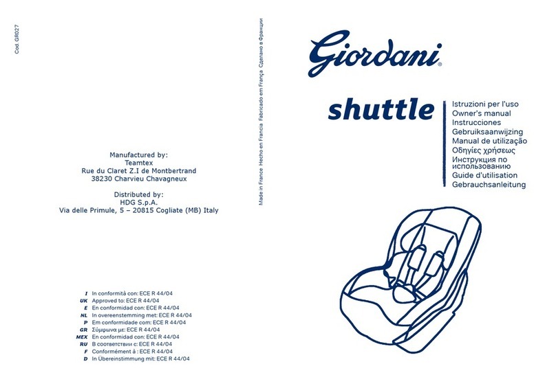 Giordani Shuttle owner's manual