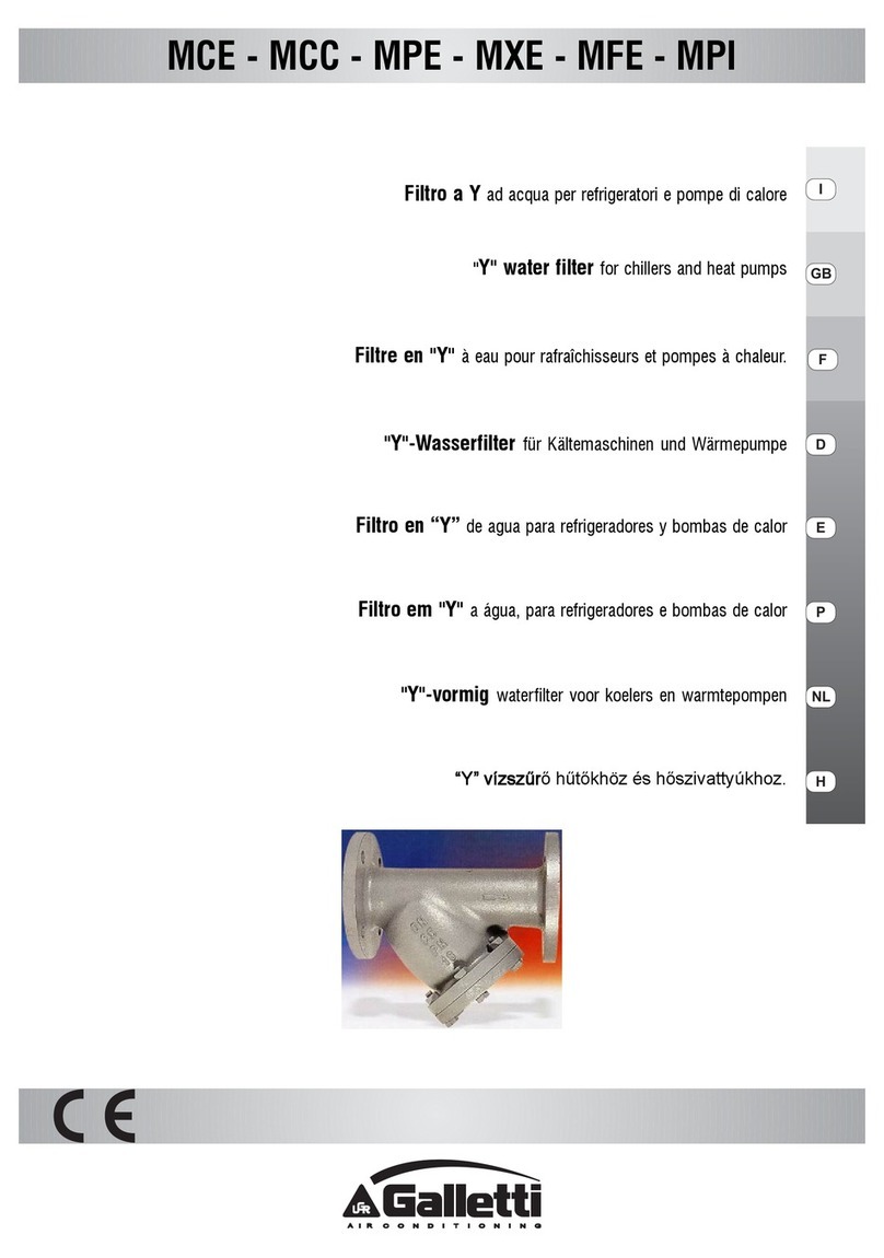 Galletti MPE series User manual