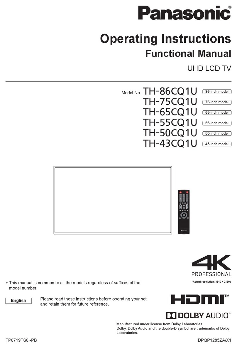 Panasonic TH-86CQ1U operating instructions