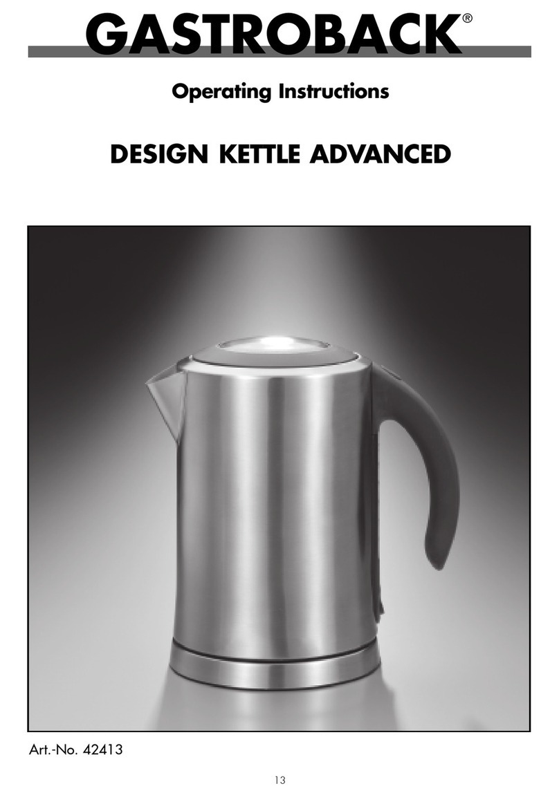 Gastroback Design Kettle Advanced User manual