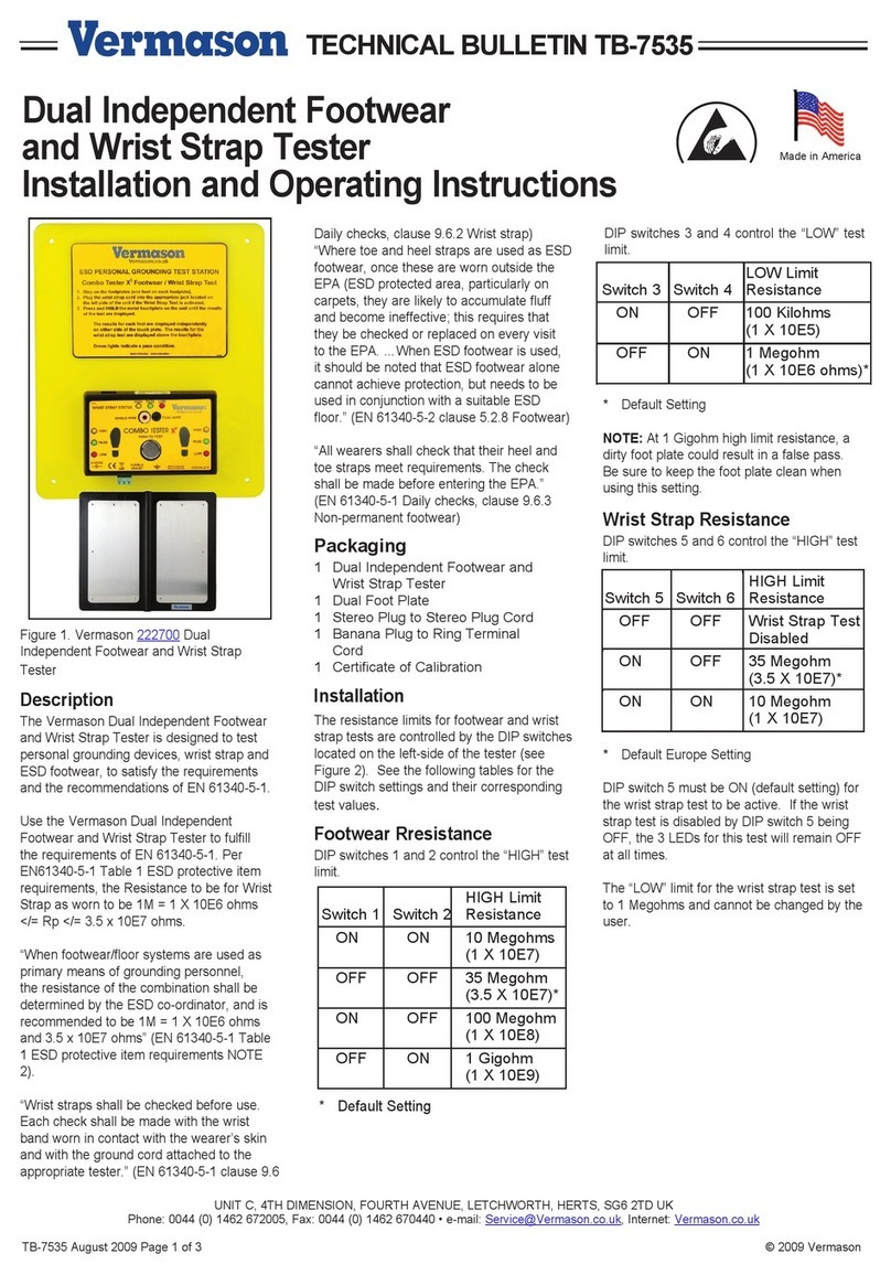 Vermason 222700 User manual