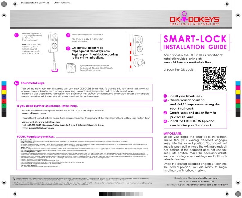 okidokeys Smart-Lock installation guide