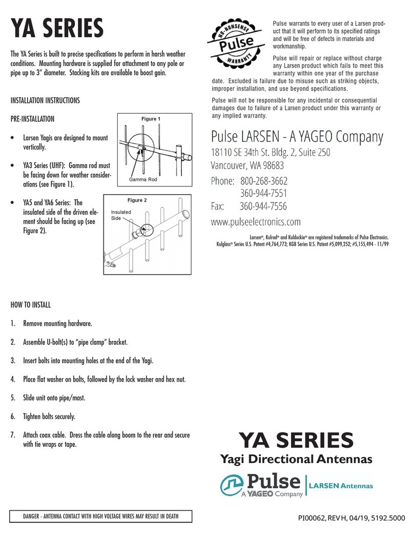 Yageo Pulse YA Series quick start guide