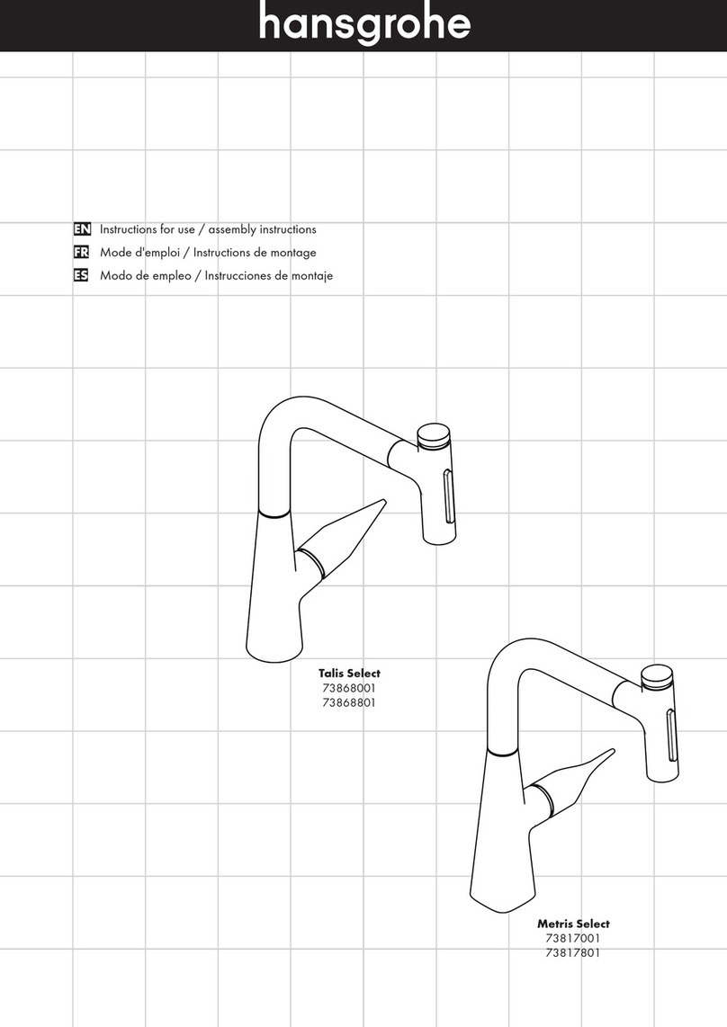Hans Grohe Talis Select Series Instructions for use/assembly instructions Hans Grohe Talis Select Series Instructions for use/assembly instructions