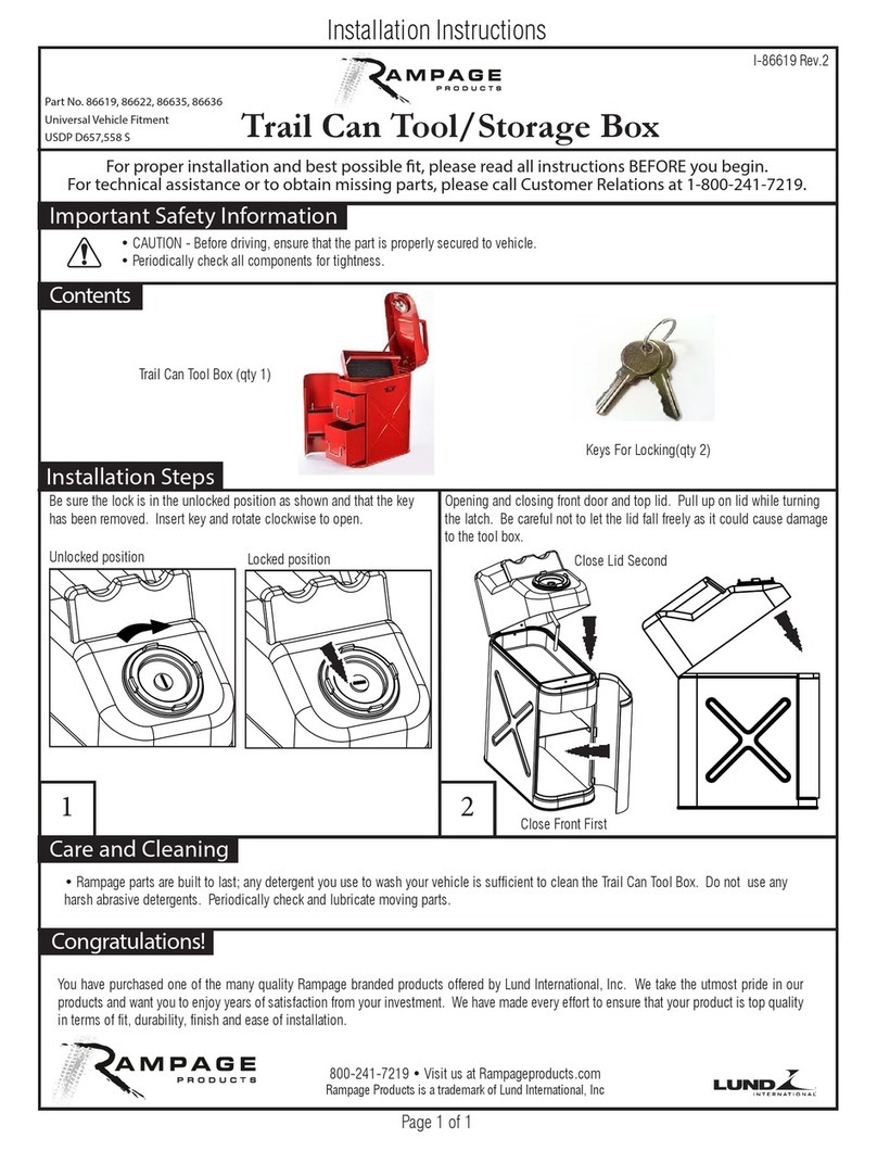 Rampage 86619 installation instructions