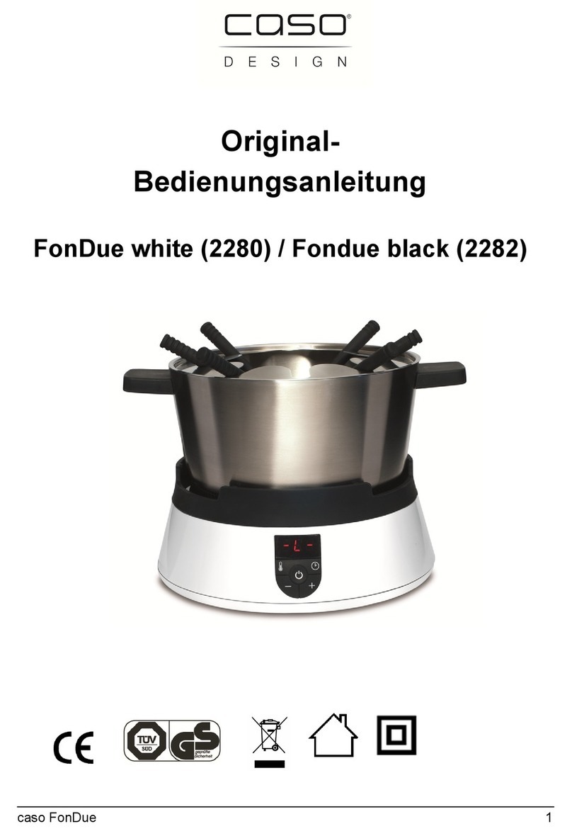 CASO DESIGN FonDue 2280 operating manual