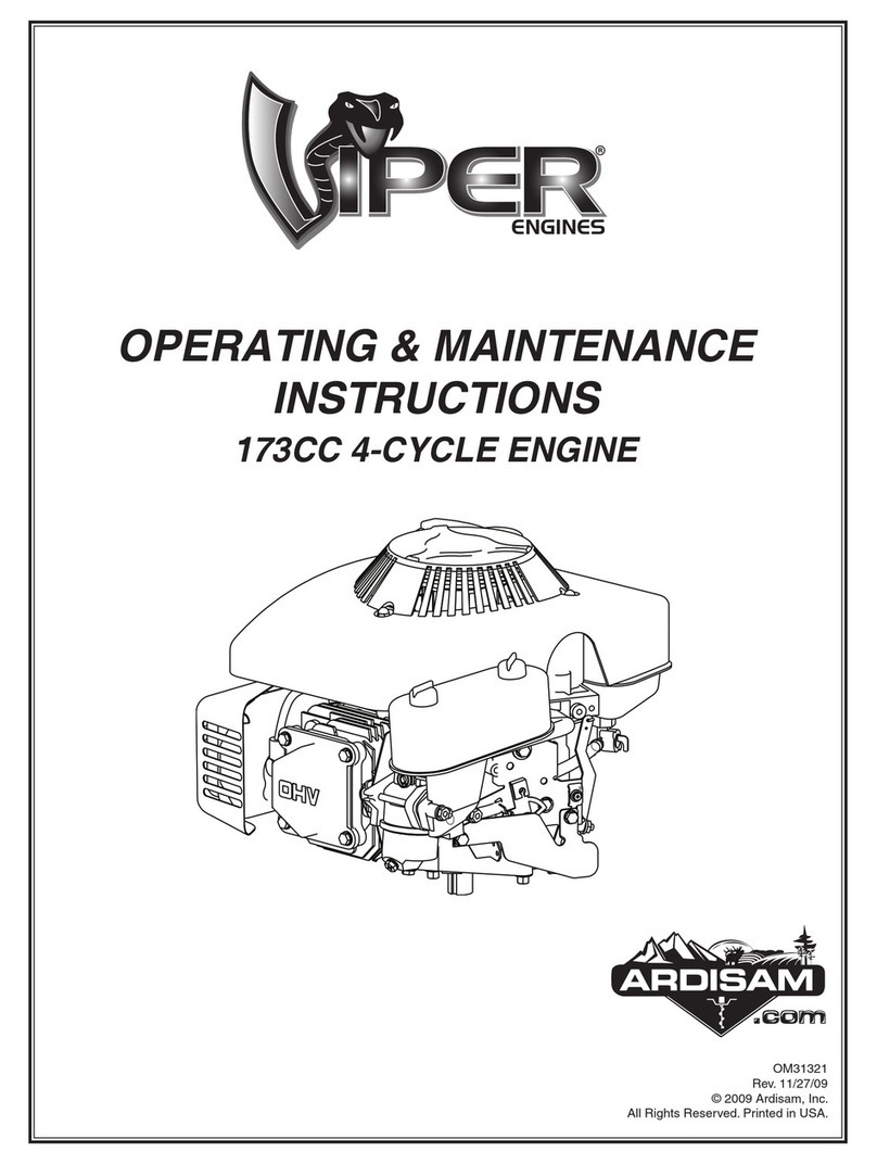 Ardisam Viper Engines 31321 Operating & maintenance instructions