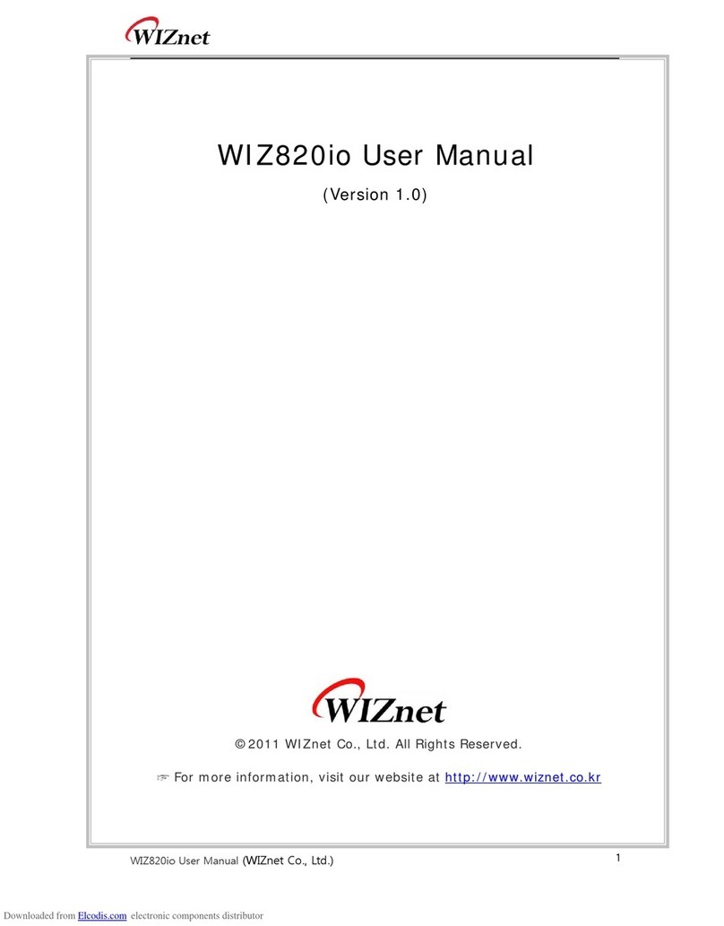 Wiznet WIZ820io User manual Wiznet WIZ820io User manual