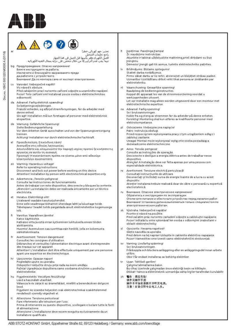 ABB CT-C Series Operating and installation instructions