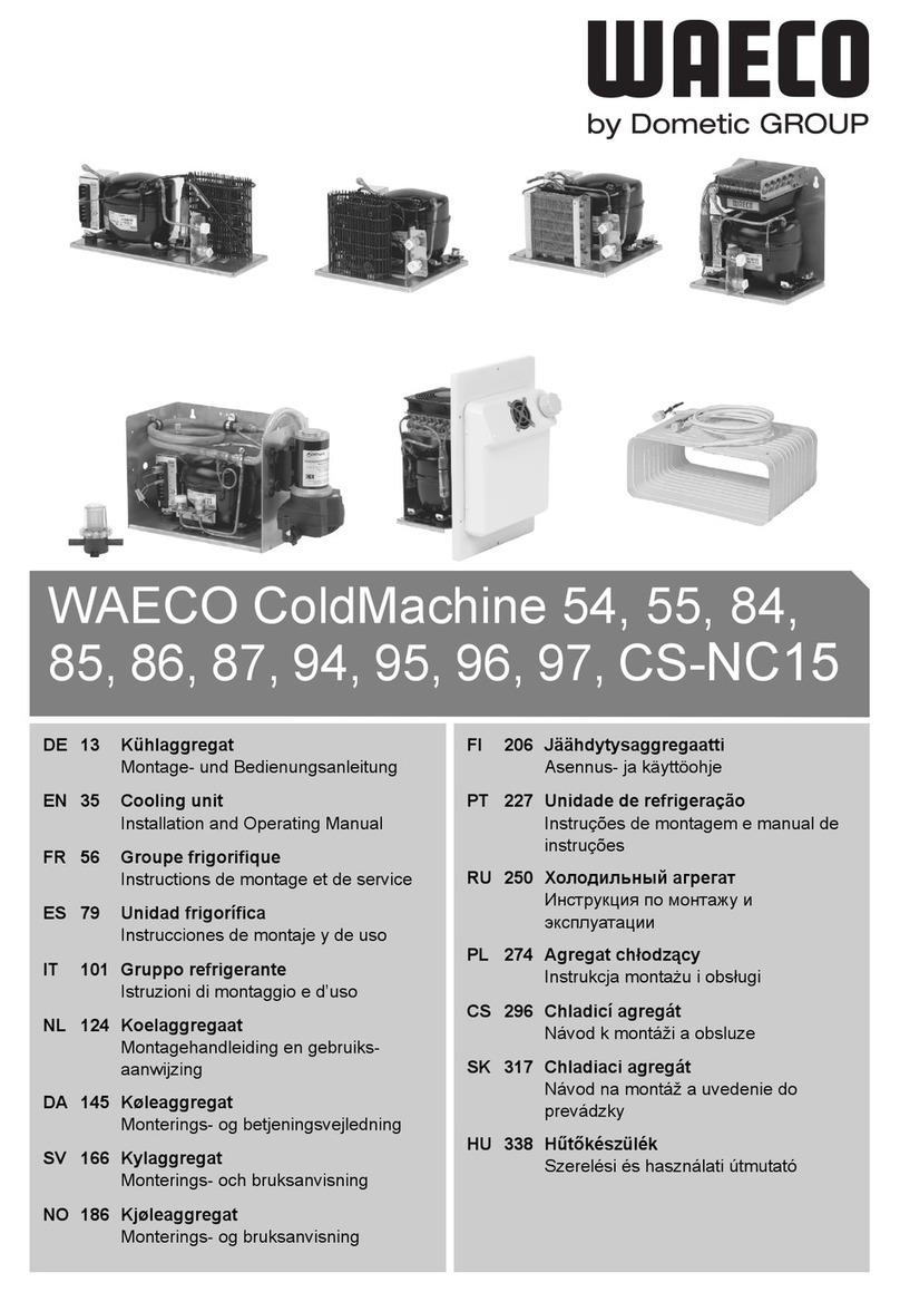 Dometic Waeco ColdMachine 54 Installation and operating manual