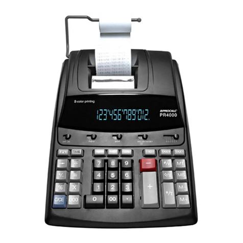 Procalc PR4000 instruction manual