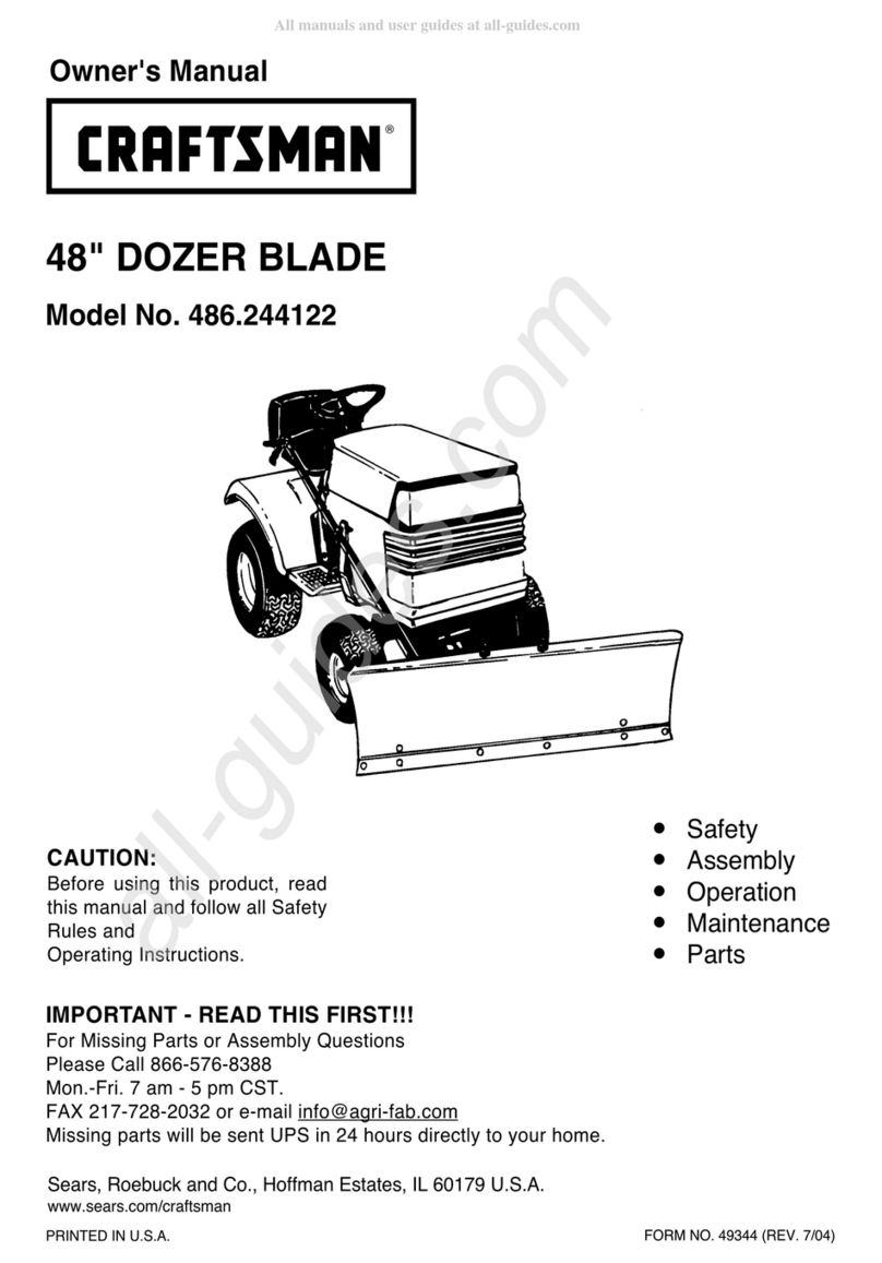 Craftsman 486.244122 owner's manual