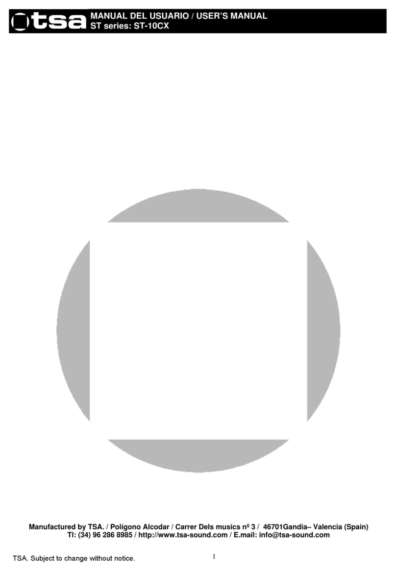 TSA ST Series user manual