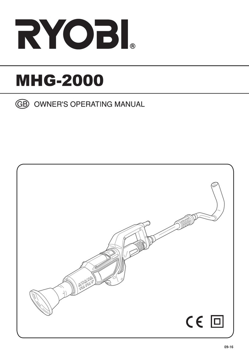 Ryobi MHG-2000 Owner's operating manual