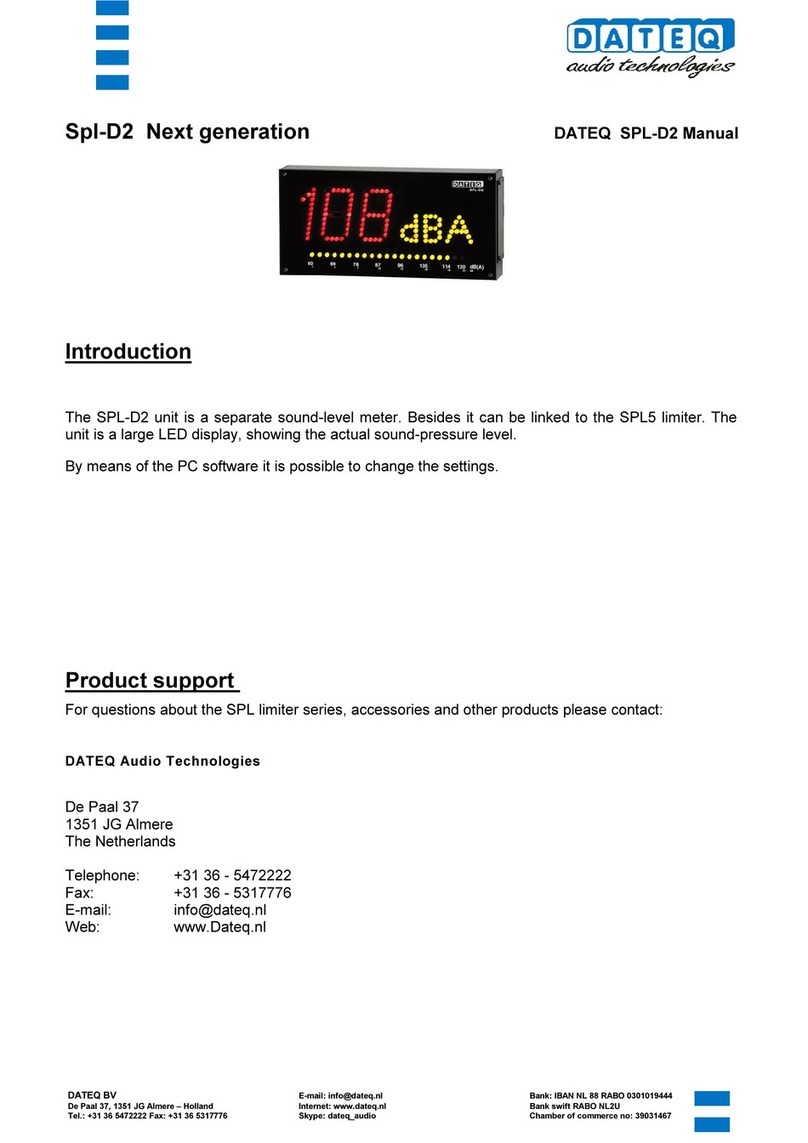 Dateq SPL-D2 User manual