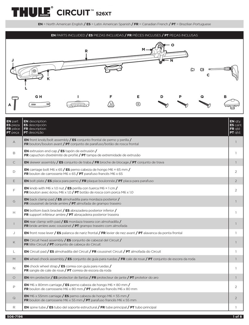 Thule CIRCUIT 526XT User manual