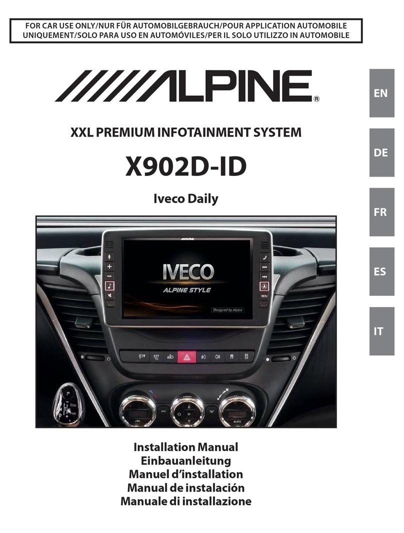 Alpine XXL Premium X902D-ID installation manual