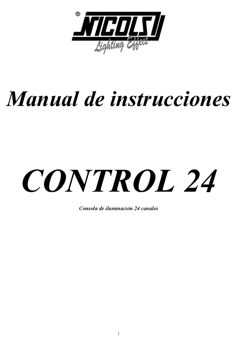 Nicols CONTROL 24 instruction manual
