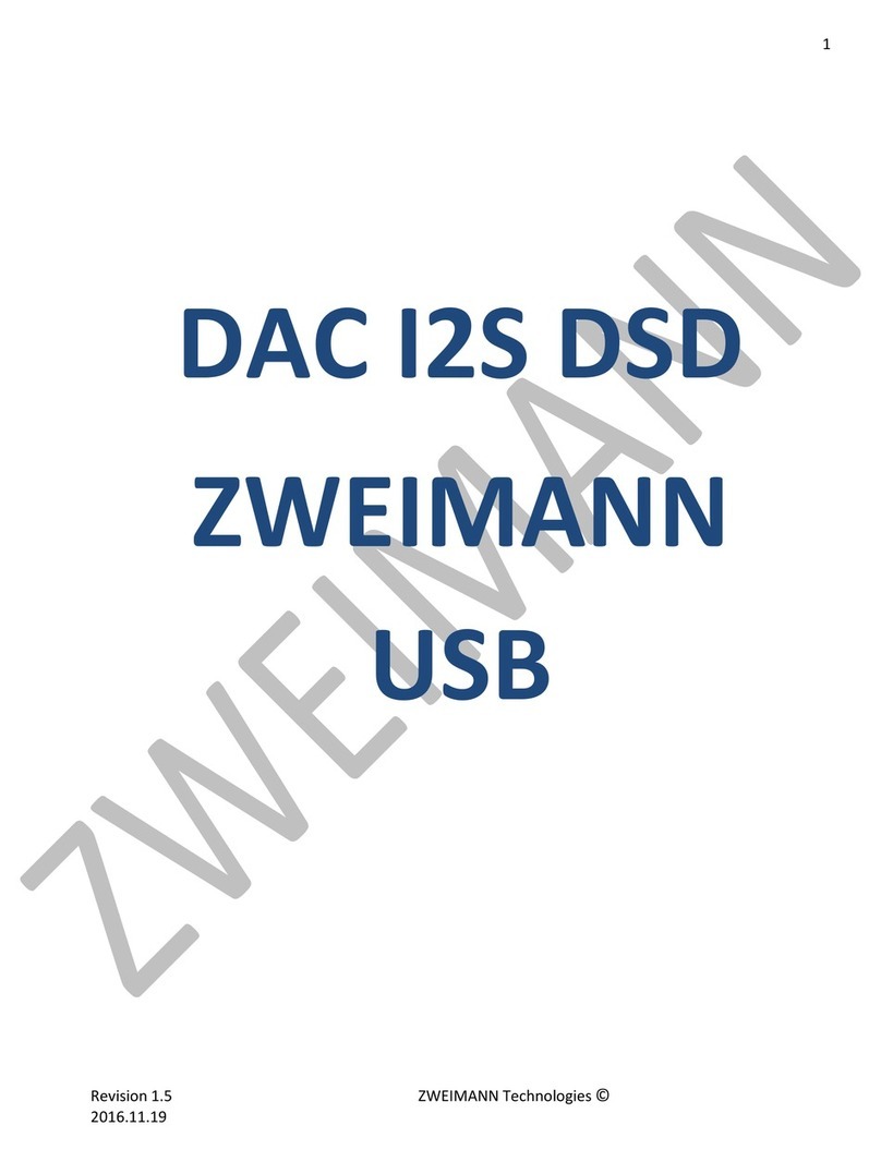 Zweimann DAC I2S DSD USB manual