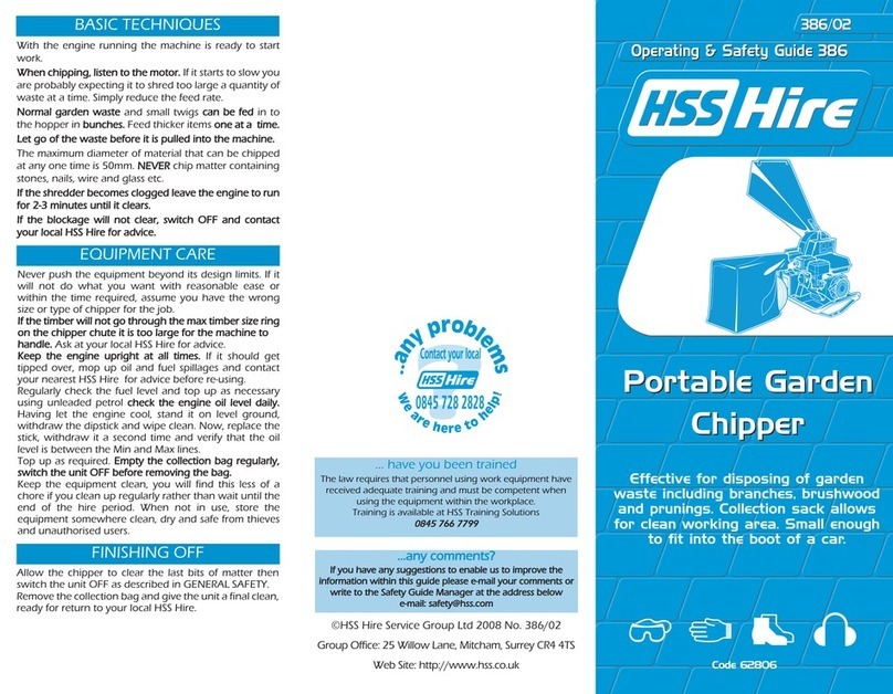 HSS Hire 62806 Operating & safety guide