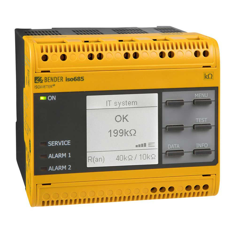 Bender ISOMETER iso685 -CN Series quick start guide Bender ISOMETER iso685 -CN Series quick start guide