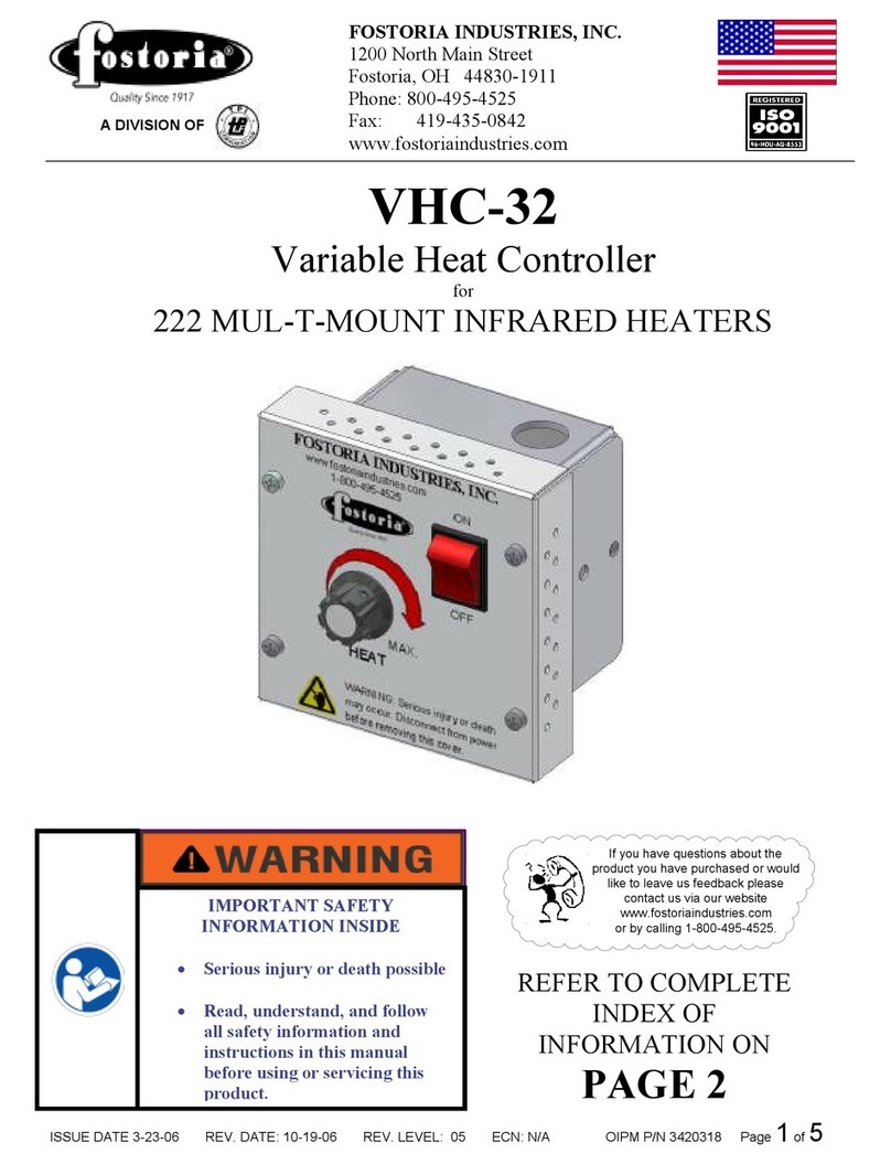 Fostoria VHC-32 manual