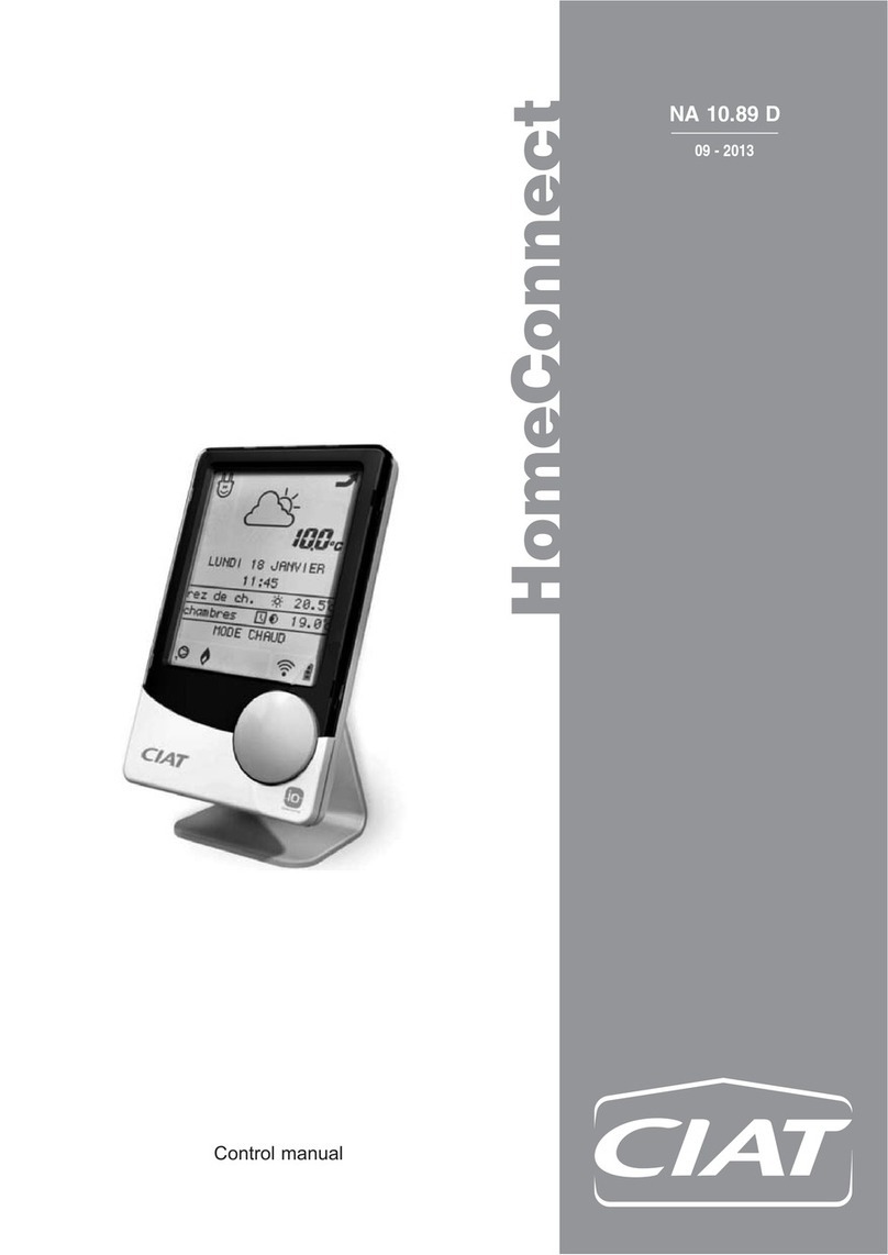 CIAT HomeConnect Control manual
