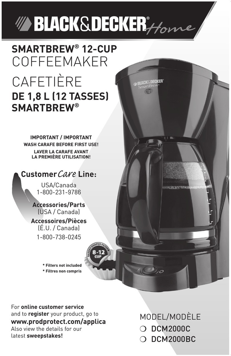 Black & Decker Home SmartBrew Series User manual