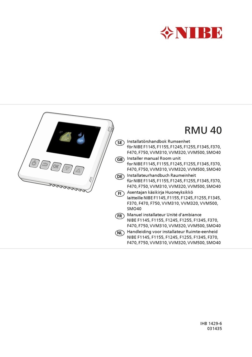 Nibe RMU 40 Installer manual