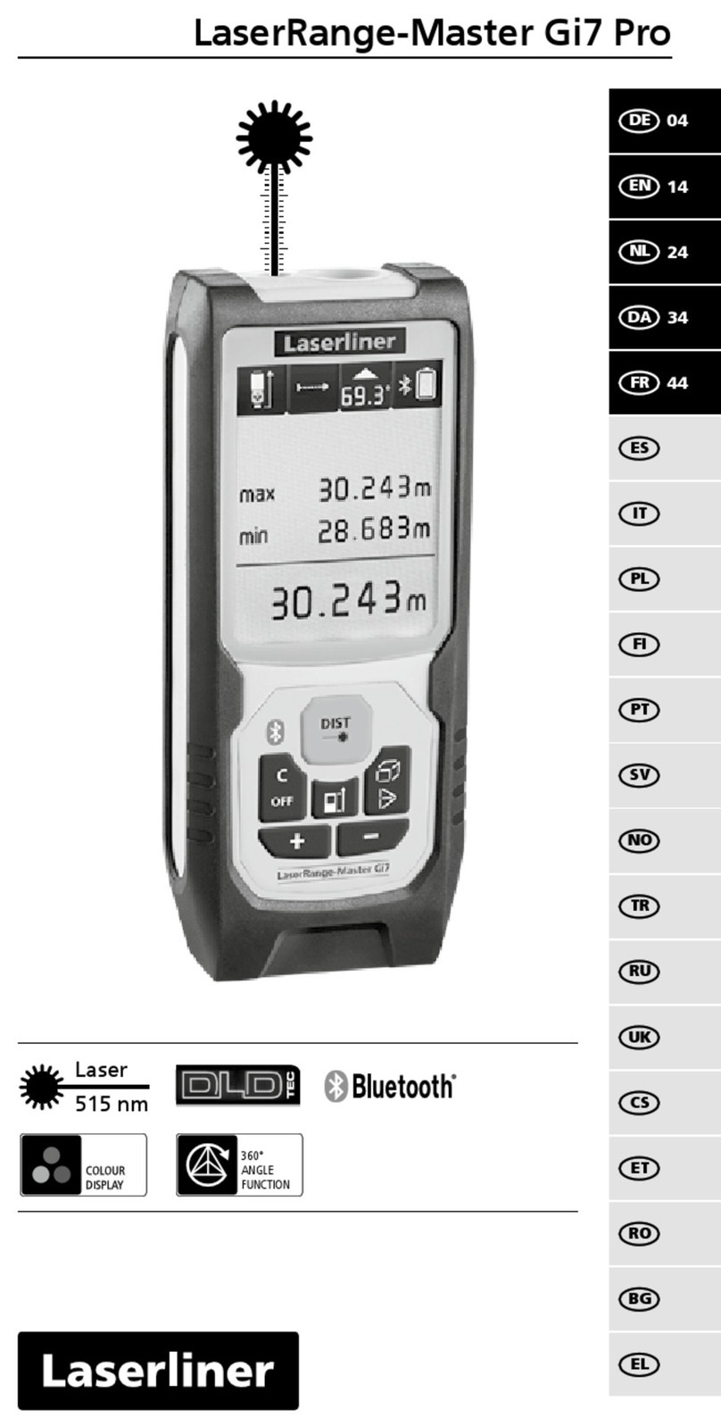 LaserLiner LaserRange-Master Gi7 Pro manual LaserLiner LaserRange-Master Gi7 Pro manual