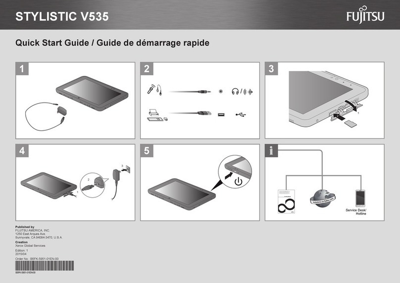 Fujitsu STYLISTIC V535 quick start guide