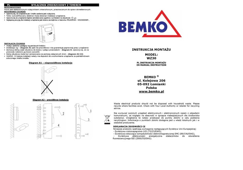 BEMKO WZ30 instruction manual