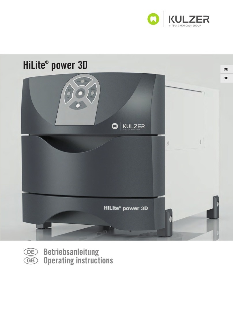 Kulzer HiLite power 3D operating instructions Kulzer HiLite power 3D operating instructions