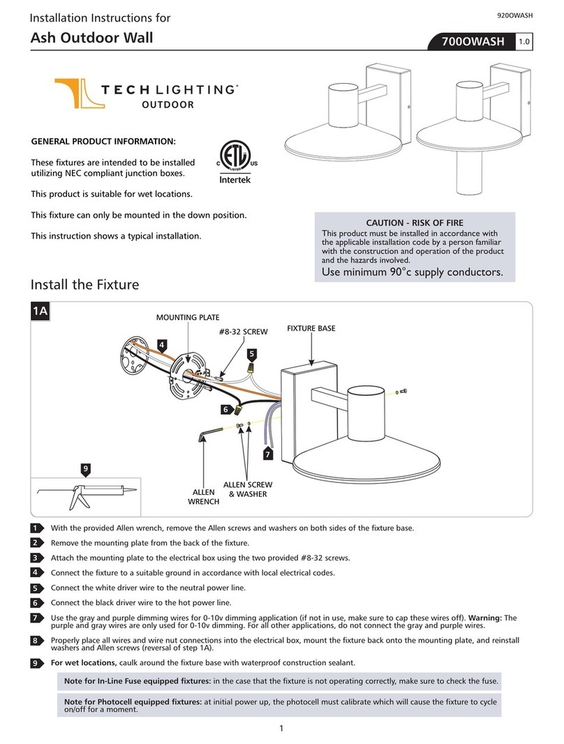 TECHLIGHTING 700OWASH installation instructions