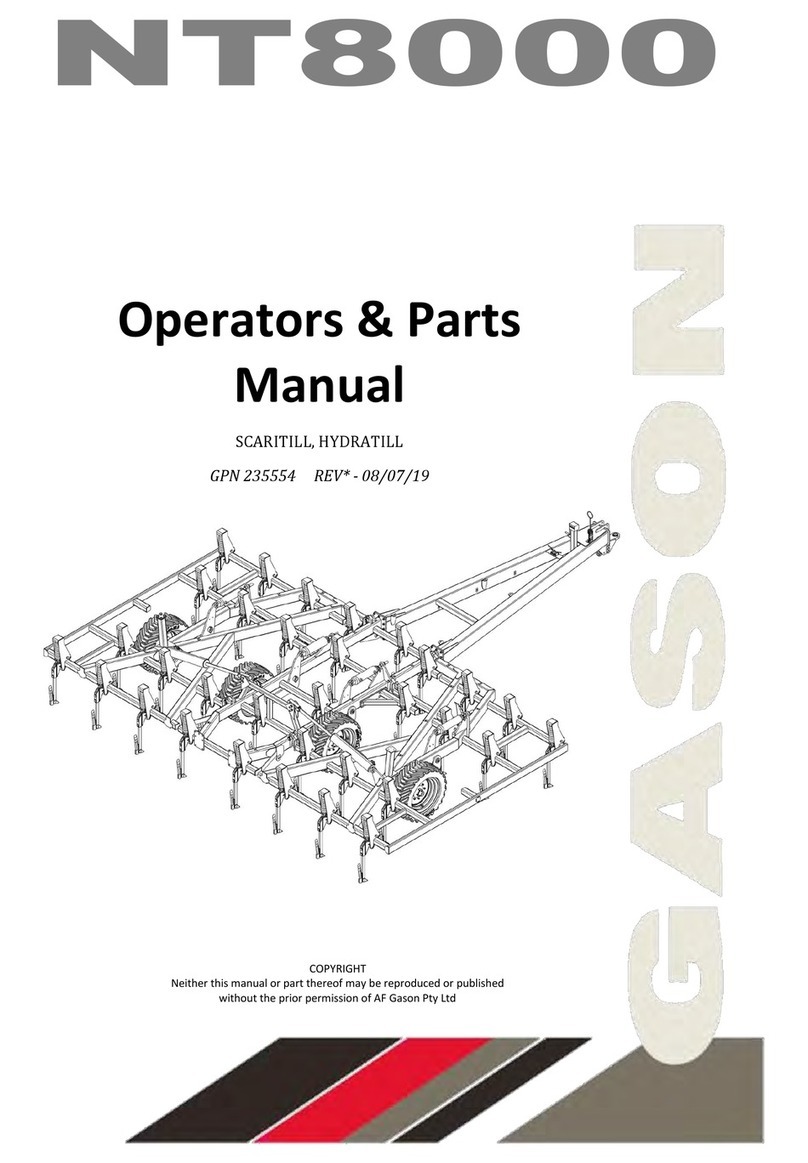 Gason NT8000 Operator's & parts manual