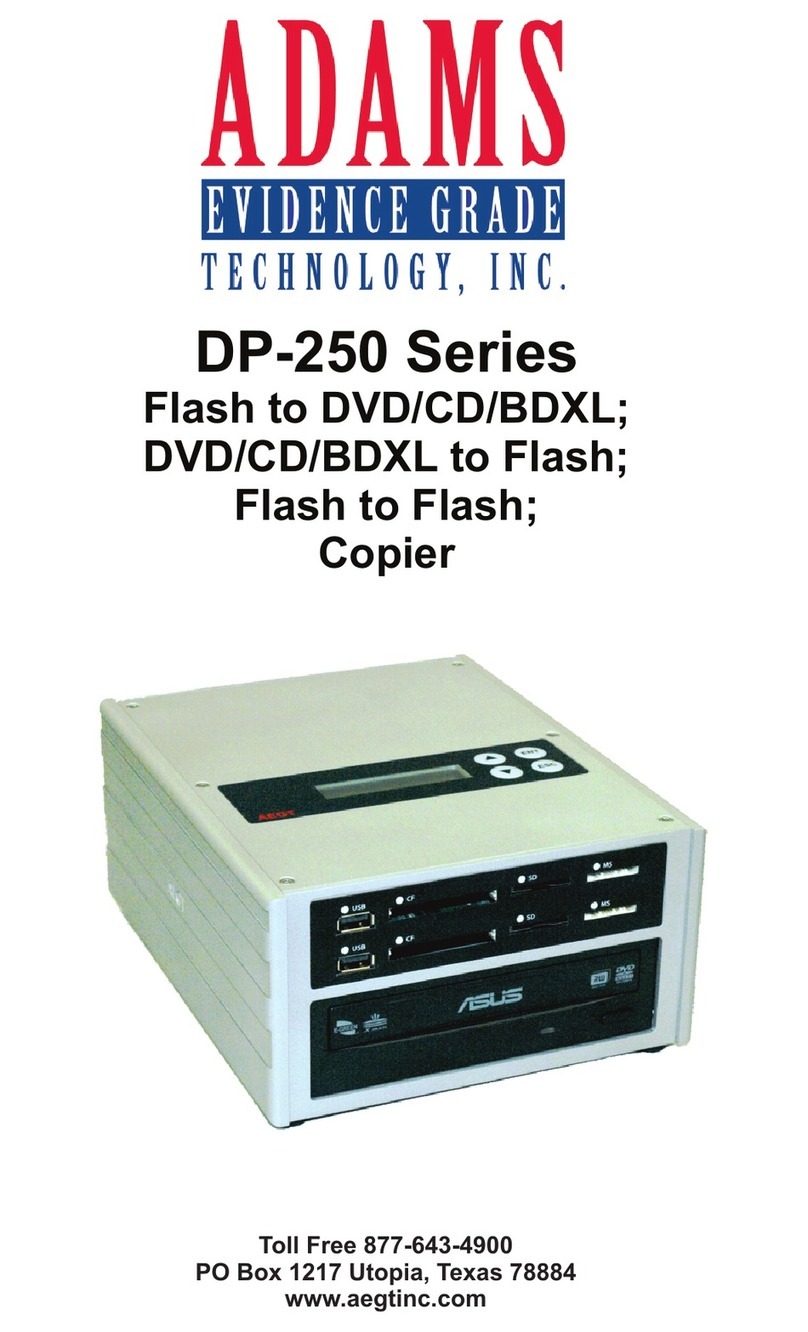 ADAMS Evidence Grade Technology DP-250 Series User manual
