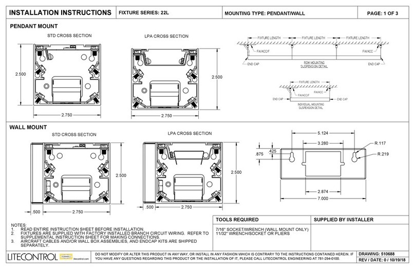 Hubbell Litecontrol 22L Series installation instructions Hubbell Litecontrol 22L Series installation instructions