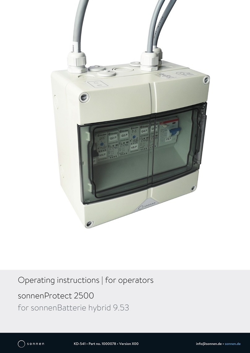 Sonnen sonnenProtect 2500 Operating instructions for operators
