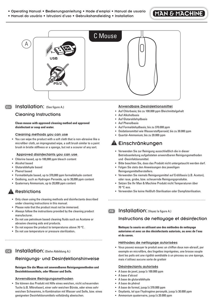 Man & Machine C Mouse operating manual