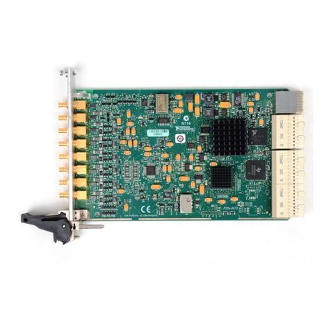 National Instruments Network Adapter NI PXIe-6672 User manual