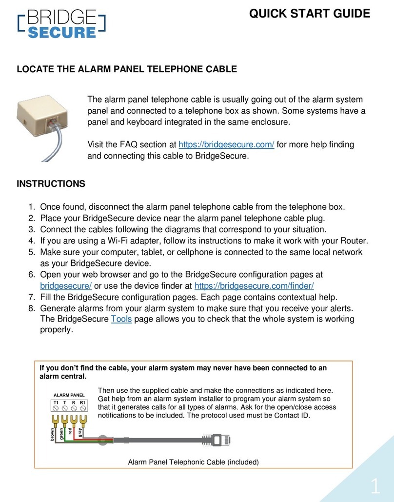Bridgesecure Technologies BridgeSecure quick start guide