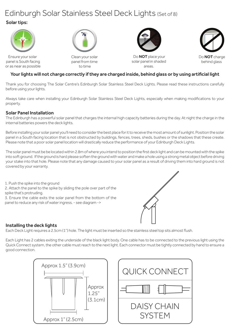 solarcentre Edinburgh User manual