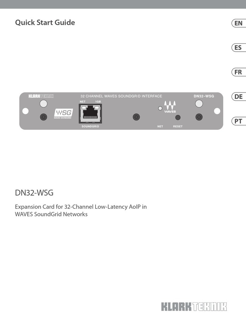 Klark Teknik DN32-WSG quick start guide