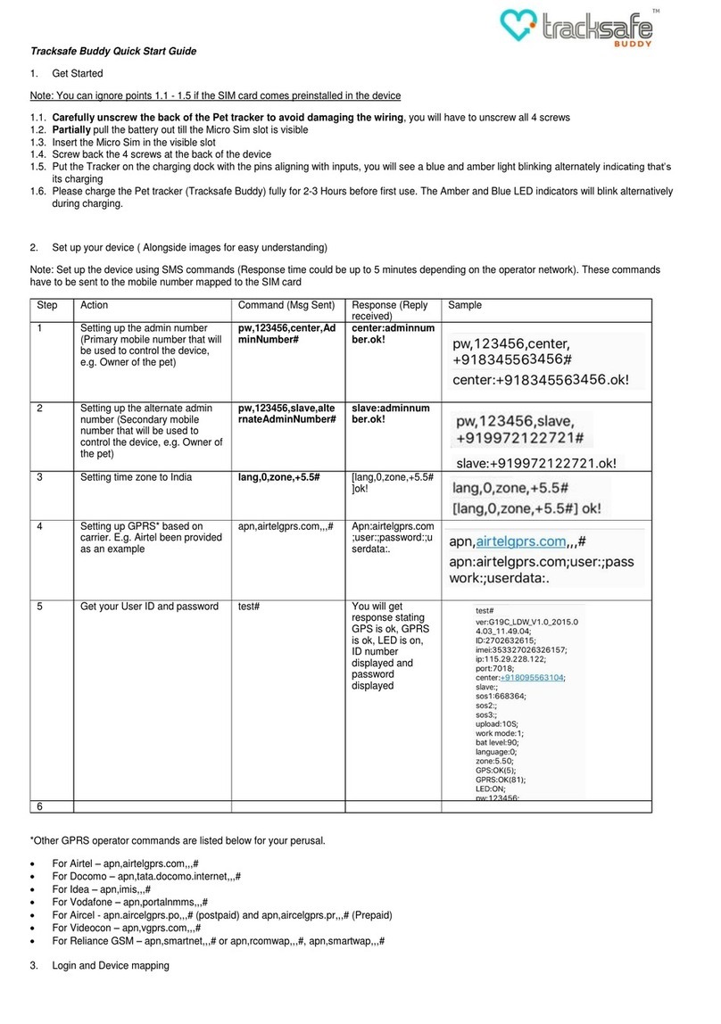 TrackSafe Buddy quick start guide