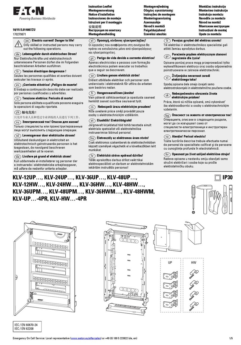 Eaton KLV-12UP Series Manual