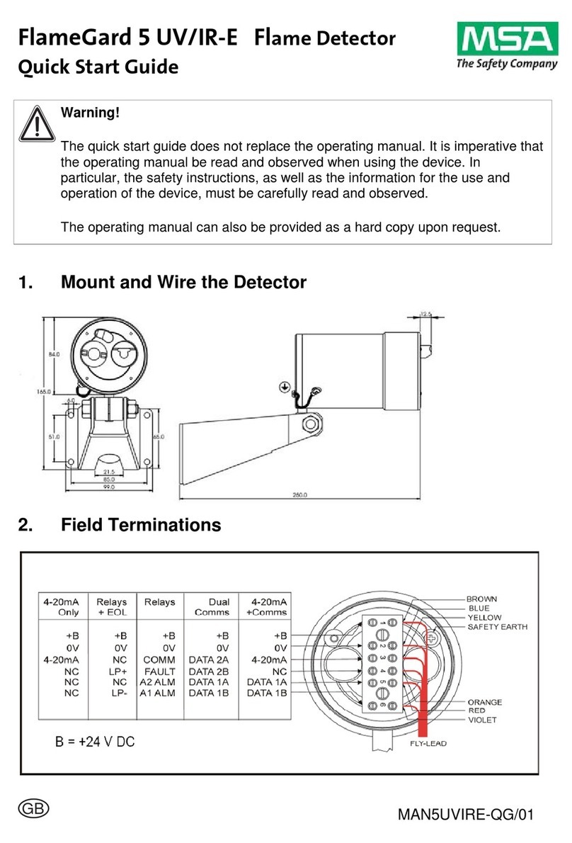MSA FlameGard 5 UV/IR-E User manual
