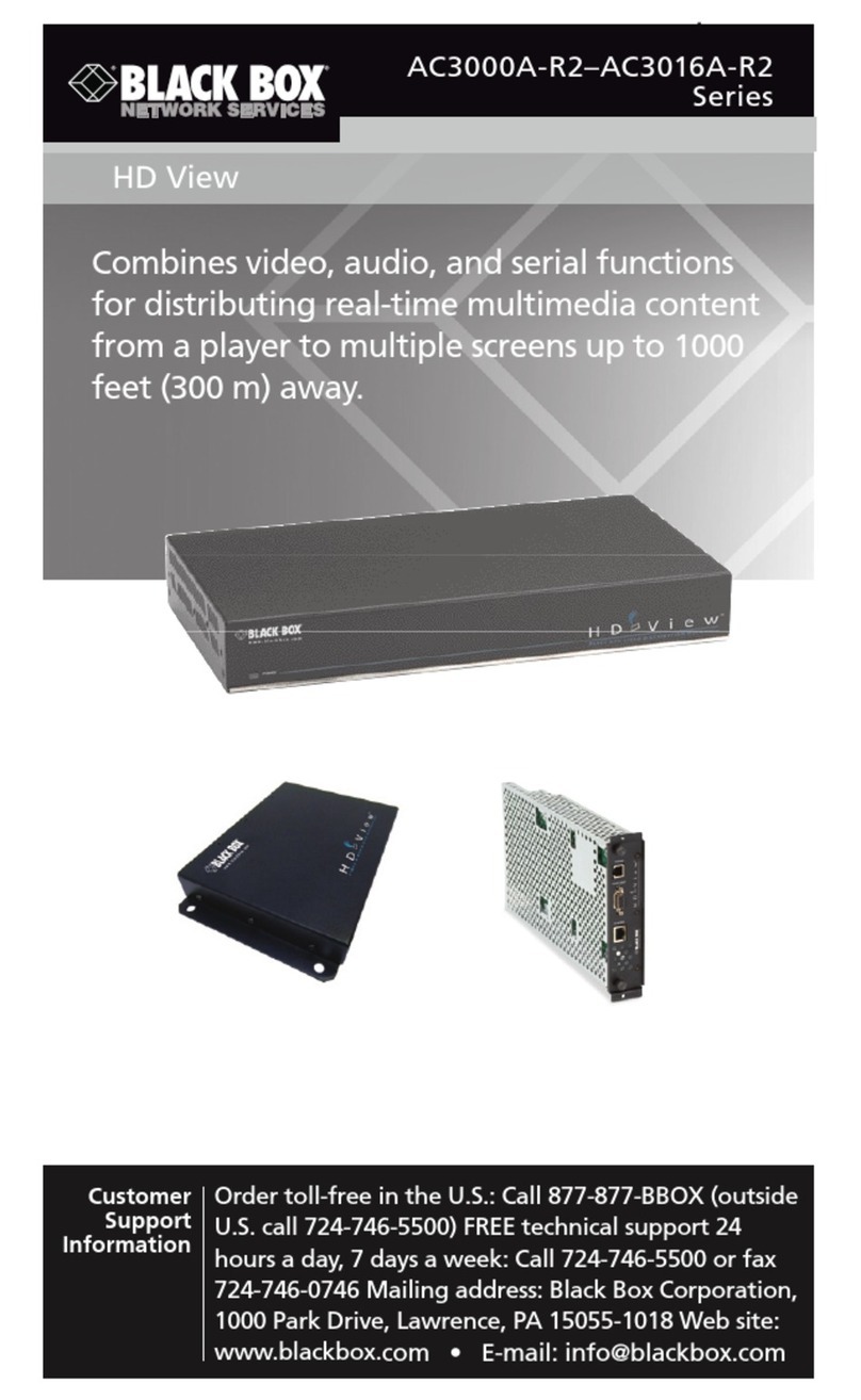 Black Box HD View AC3000A-R2 Series manual