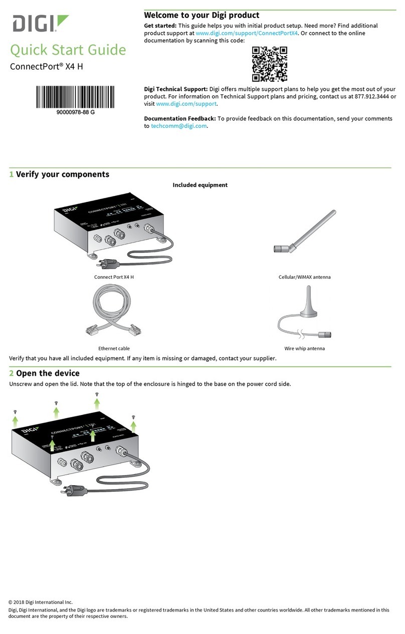 Digi ConnectPort X4 H User manual