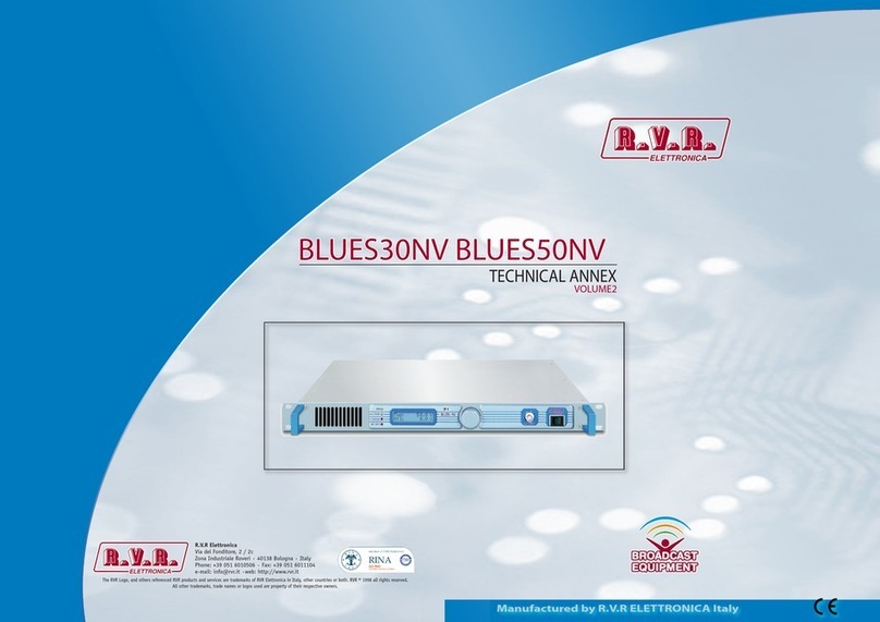 R.V.R. Elettronica BLUES50NV User manual