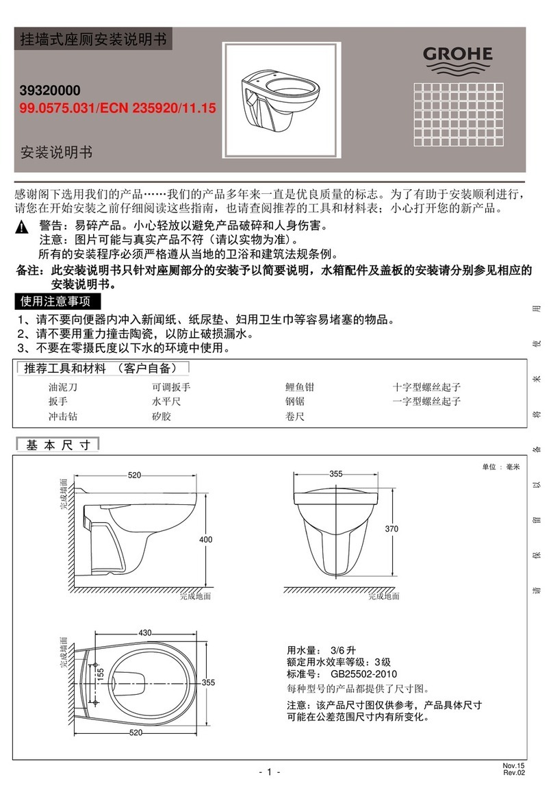 Grohe 39320000 installation manual